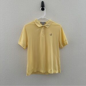 Masters Golf Women’s Yellow Short‎ Sleeve Polo Shirt Top Resort Medium